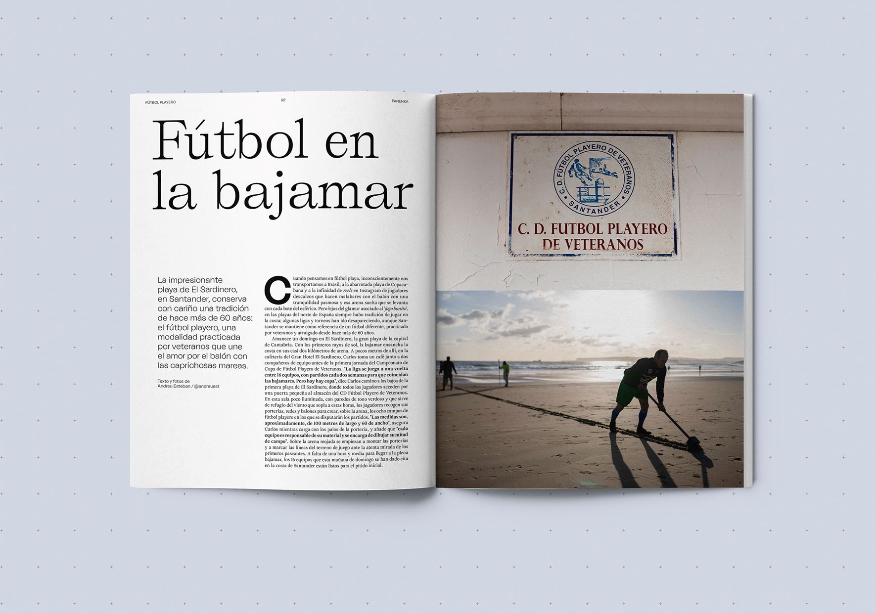 Cuando la revista Panenka visitó la Liga de Fútbol Playa del Sardinero